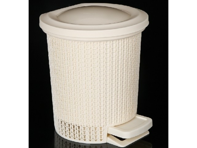 Контейнер для мусора с педалью Ajur 6л 4064/2